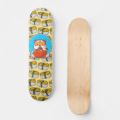 Niedliches shiba-inu Sushi-Muster Skateboard (Vorderseite)