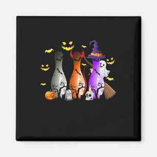 Niedliches Shirt Bowling Halloween Spooky Kostüm Magnet