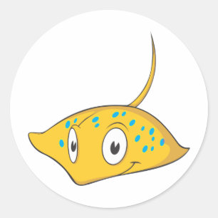 Niedliches Shirt für benutzerdefinierte Cartoon Runder Aufkleber