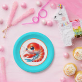 Niedliches Shrimp-Party Pappteller (Party)