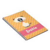 Niedliches Siamese Cat Spiral Notebook Journal Notizblock (Rechte Seite)
