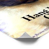 Niedliches Siameshang dort Katzenpostermalerei Poster (Ecke)