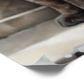 Niedliches Siamkatze Art Print Poster (Ecke)