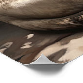 Niedliches Siamkatze Art Print Poster (Ecke)