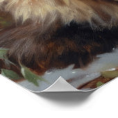 Niedliches sibirisches Cat Art Print Poster (Ecke)