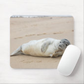 Niedliches Siegel am Strand Mousepad (Mit Mouse)