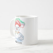 Niedliches Siegel Antarktis Warme Schokolade Name Kaffeetasse (Vorderseite Links)