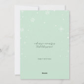 Niedliches Siegel Feiertagskarte (Rückseite)