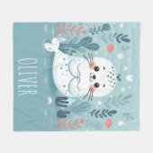 Niedliches Siegel Fleecedecke (Vorderseite (Horizontal))