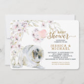 Niedliches Siegel Gender Neutral Baby Dusche Einladung (Vorderseite)