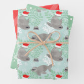 Niedliches Siegel Geschenkpapier Set (Beispiel)