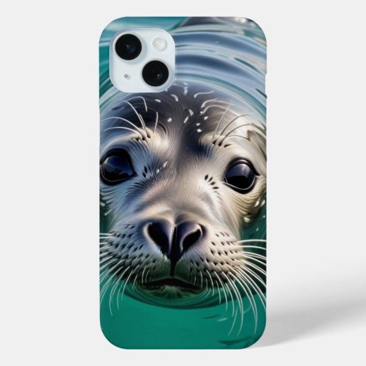 Niedliches Siegel mit Kopf aus dem Wasser Case-Mate iPhone Hülle (Rückseite)