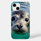 Niedliches Siegel mit Kopf aus dem Wasser Case-Mate iPhone Hülle (Rückseite)