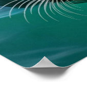 Niedliches Siegel mit Kopf aus dem Wasser Poster (Ecke)