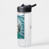 Niedliches Siegel mit Kopf aus Wasser Personalisie Trinkflasche (Links)