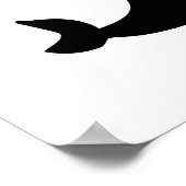 niedliches Siegel mit Kugeldesign Poster (Ecke)