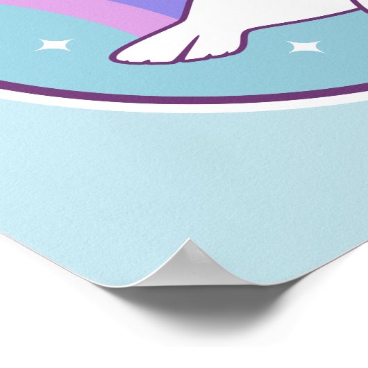 Niedliches Siegel Poster (Ecke)