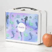 Niedliches Siegel Raywal im Gefälle Regenbogen Metall Brotdose (Beispiel)