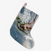 NIEDLICHES SIEGEL SCHWIMMEN KLEINER WEIHNACHTSSTRUMPF (Vorderansicht (hängend))