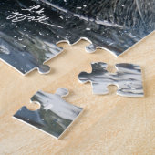 Niedliches Siegel Sea Lion Fotografie Wasserfarbe Puzzle (Seite)