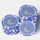 Niedliches Siegel und Cartoon Pokerchips (Stapel)
