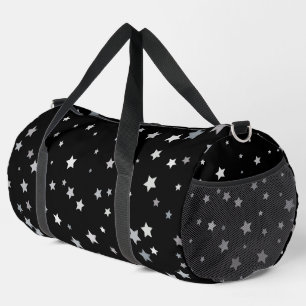 Niedliches Silber-Sternmuster Jegliche Hintergru Duffle Bag