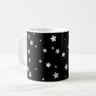 Niedliches Silber-Sternmuster   Jegliche Hintergru Kaffeetasse
