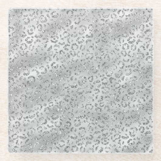 Niedliches Silberschmiedekunstmuster Glasuntersetzer (Vorderseite)