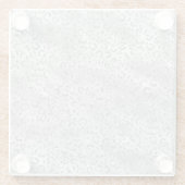 Niedliches Silberschmiedekunstmuster Glasuntersetzer (Rückseite)