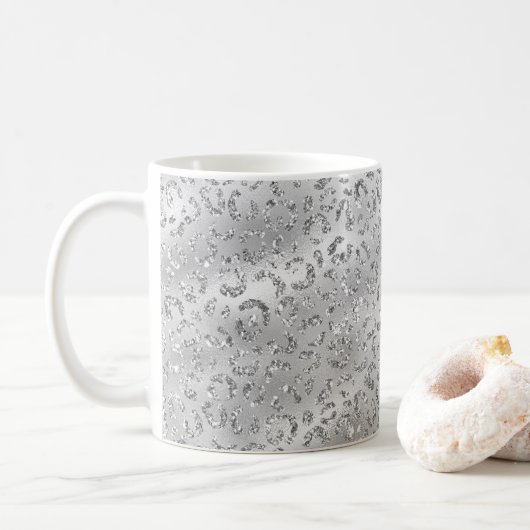 Niedliches Silberschmiedekunstmuster Kaffeetasse (Mit Donut)