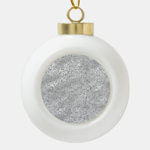 Niedliches Silberschmiedekunstmuster Keramik Kugel-Ornament