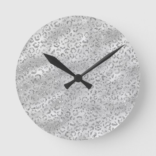 Niedliches Silberschmiedekunstmuster Runde Wanduhr (Vorderseite)