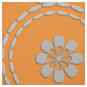 Niedliches Silver Blume Muster Stoff (Muster)