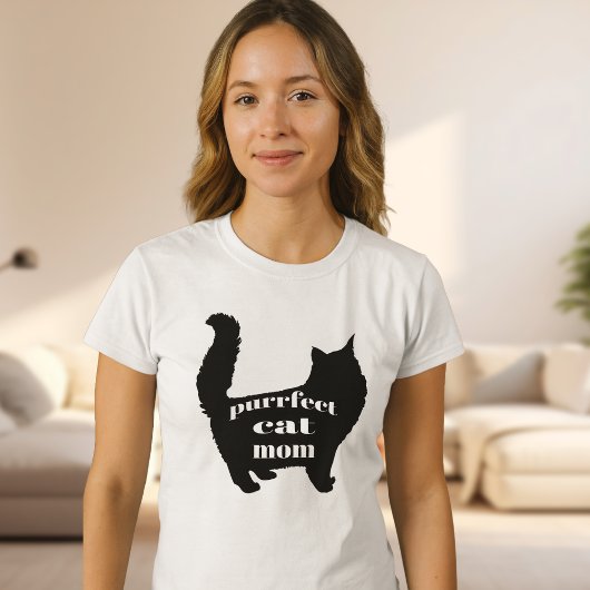 Niedliches SImple Modernes Cat Mama Shirt