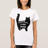 Niedliches SImple Modernes Cat Mama Shirt (Vorderseite)