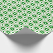 Niedliches Simple St Patrick's Lucky Clover Green  Geschenkpapier (Ecke)