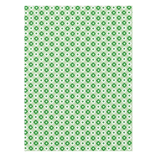 Niedliches Simple St Patrick's Lucky Clover Green Tischdecke (Vorderseite)