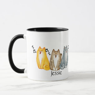 Niedliches Singen von Aquarellfarben Individuelle  Tasse