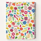 Niedliches skandinavisches Blumenzapfel Personalis Notizblock (Rückseite)