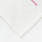 Niedliches skandinavisches Kunstmuster in Rosa, Na Fleecedecke (Ecke)