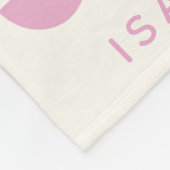 Niedliches skandinavisches Kunstmuster in rosa Nam Fleecedecke (Ecke)