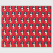 Niedliches skandinavisches Lion Kids-Muster Geschenkpapier (Flach)