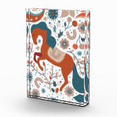 Niedliches skandinavisches Pferd Fotoblock (Rechts)