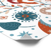 Niedliches skandinavisches Pferd Poster (Ecke)