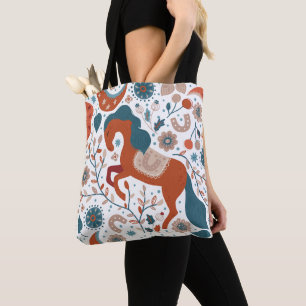 Niedliches skandinavisches Pferd Tasche