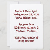 "NIEDLICHES SKAREKROW" (FOTOG) EINLADUNG (Rückseite)