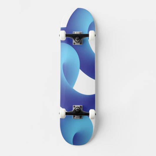 Niedliches Skateboard mit Abstrakt geometrischem H (Vorderseite)