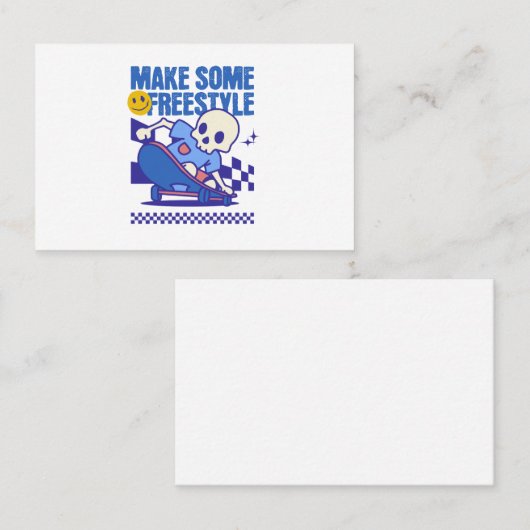 Niedliches Skateboard Visitenkarte (Vorne/Hinten)