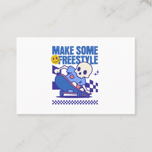 Niedliches Skateboard Visitenkarte (Vorderseite)