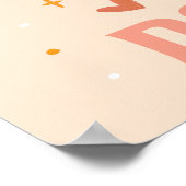 Niedliches Skeleton Halloween Hochzeitsjubiläum Poster (Ecke)